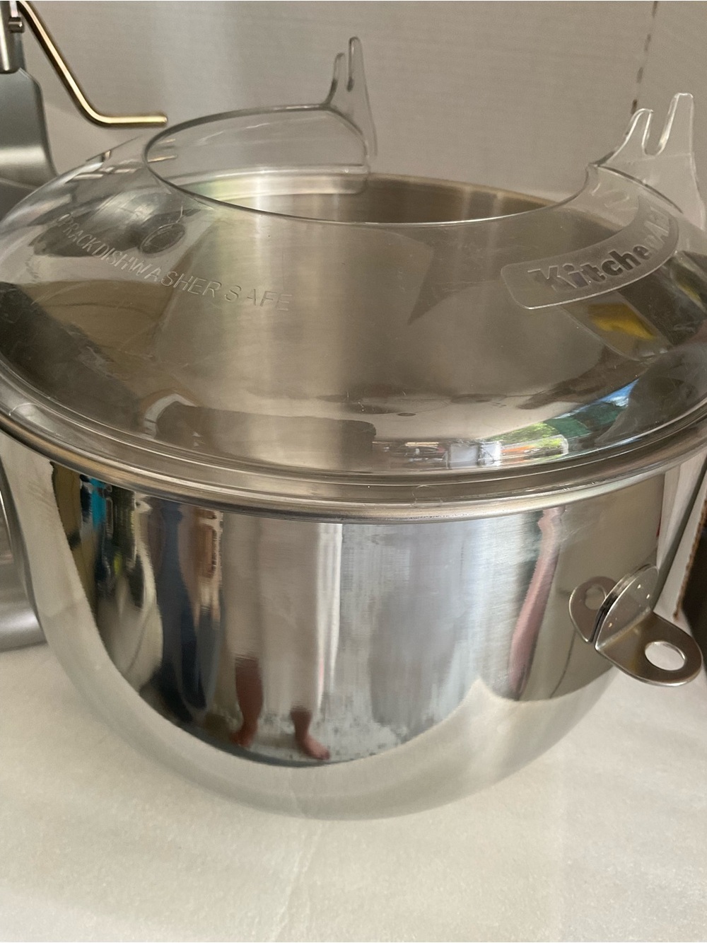 KitchenAid Silver Stand Mixer with Stainless Steel Bowl and Accessories - Picture 4 of 11